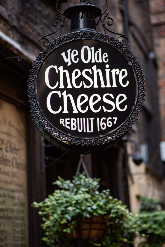 Ye Olde Cheshire Cheese Pub And Chop House Fleet Street London